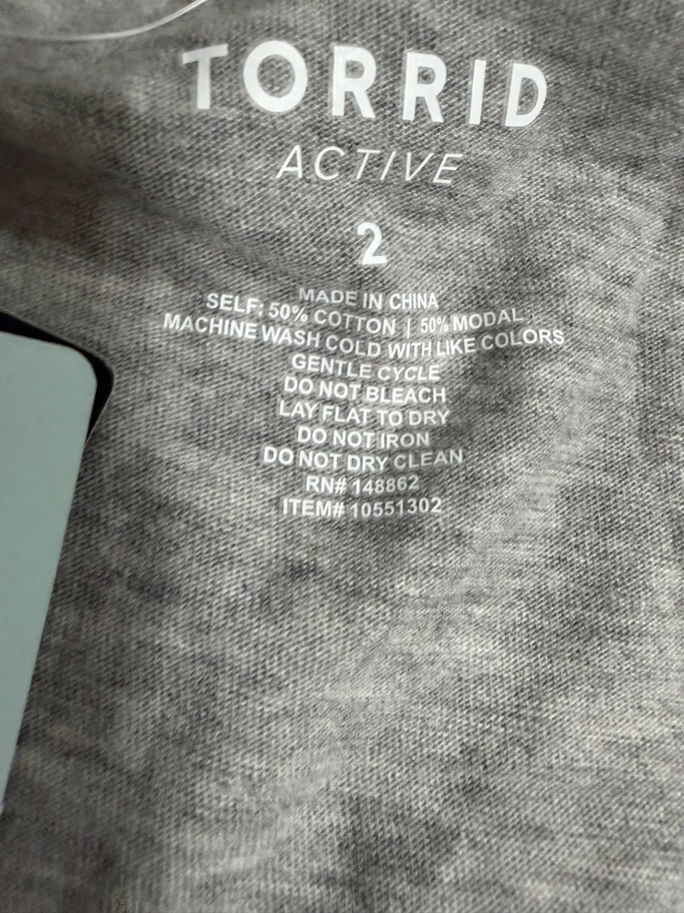 torrid Gray Tank Top with Coral Graphic Text - Picture 6 of 6